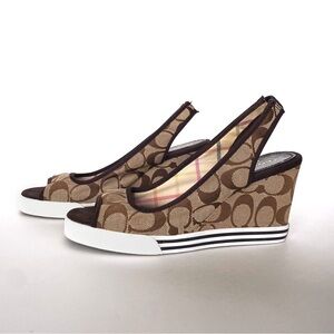 Sandales corsales COACH Sydney Signature marron Size 9.5 W